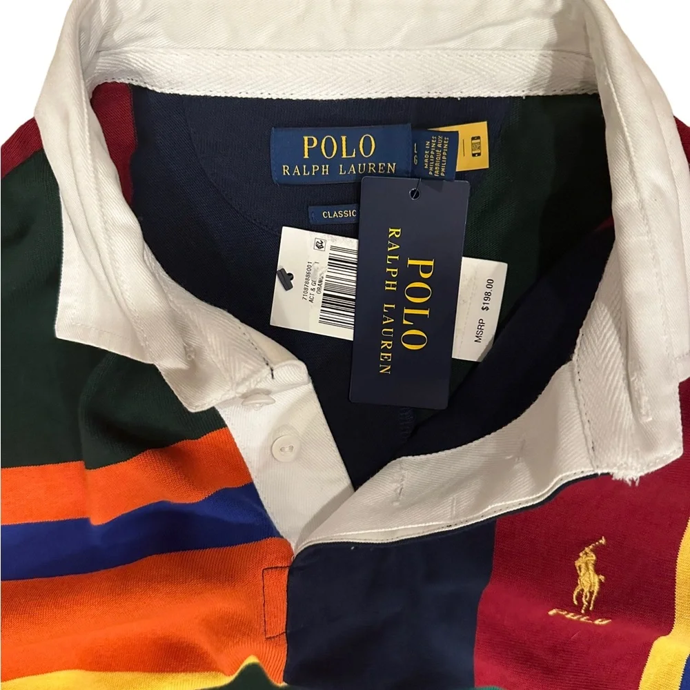 Polo Ralph Lauren Classic Fit
Patchwork Rugby Shirt Men’s Large NWT - Picture 7 of 11